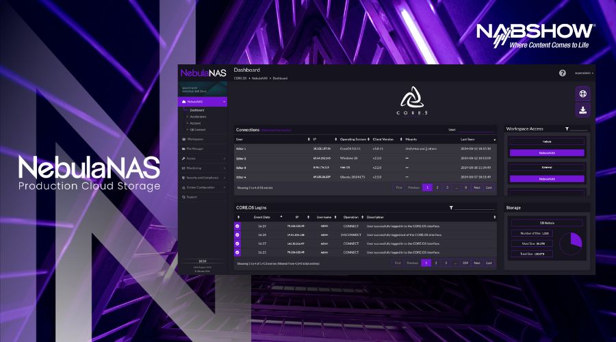 GB Labs Showcases Intelligent Production Cloud Storage and Enterprise NAS Storage for hybrid and remote workflows, at NAB Show 2025